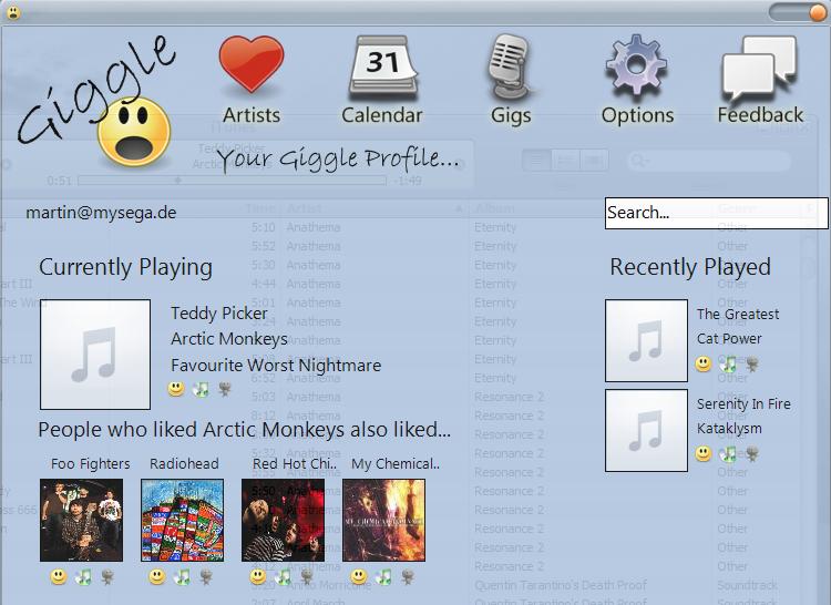 giggle music recommendations