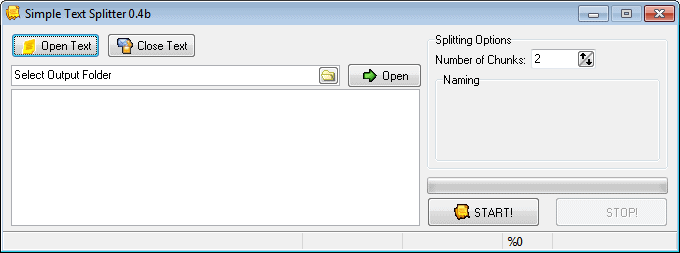 simple text splitter