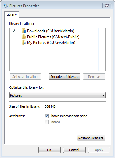 change default save as
