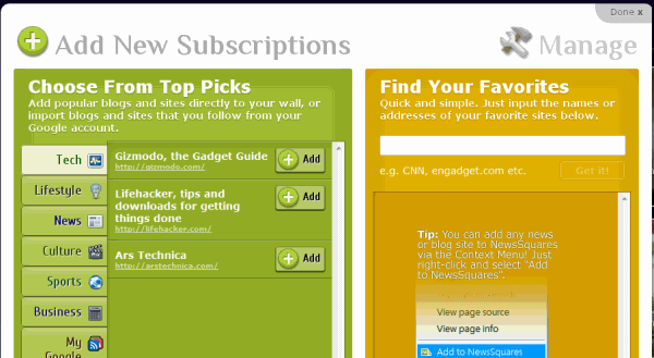 news subscriptions