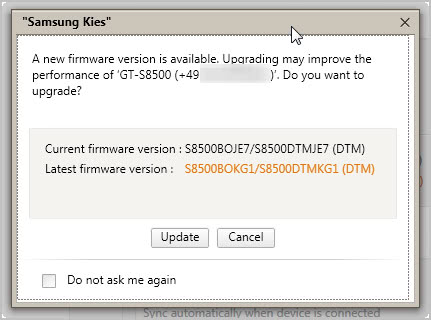 samsung kies firmware update