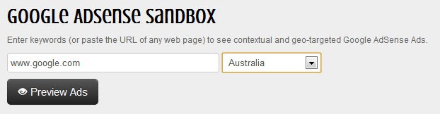 google adsense sandbox