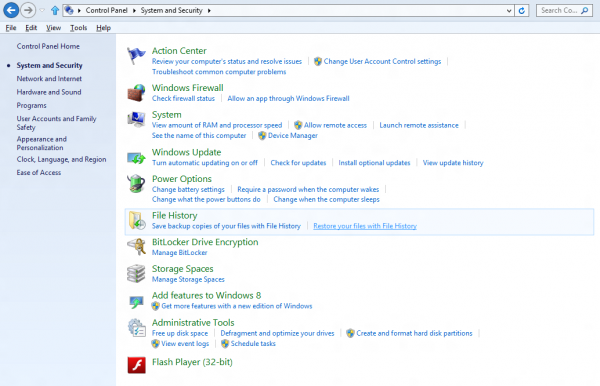 windows 8 control panel windows 8 control panel