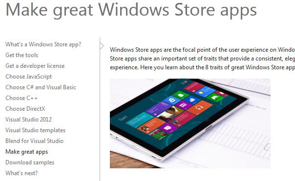 windows store apps