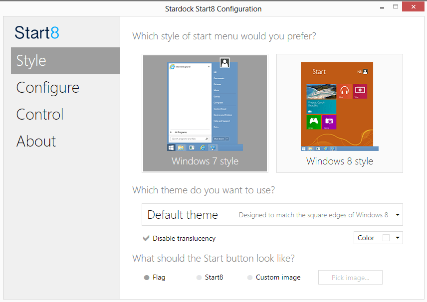 start8 1.01 update start menu