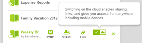 cubby cloud off sync