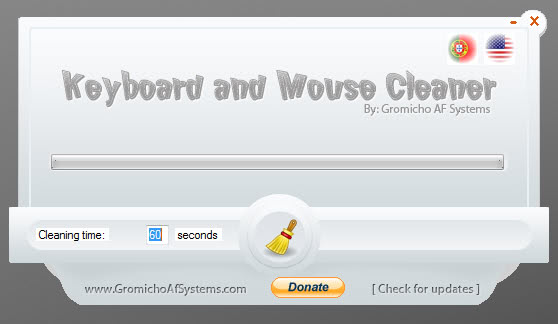 keyboard and mouse cleaner screenshot