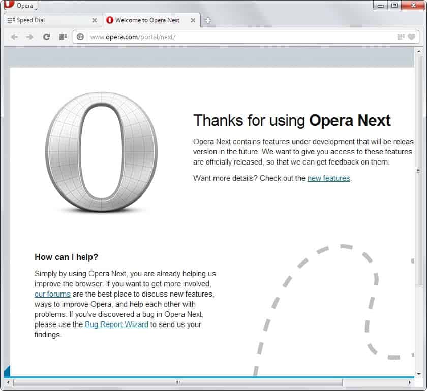 opera 15 next