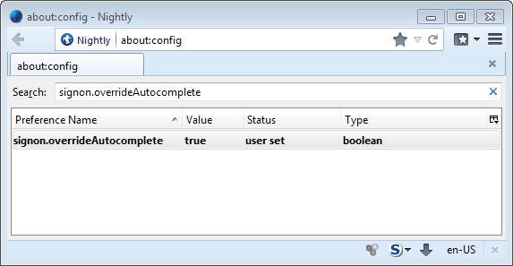firefox autocomplete signon-overrideautocomplete