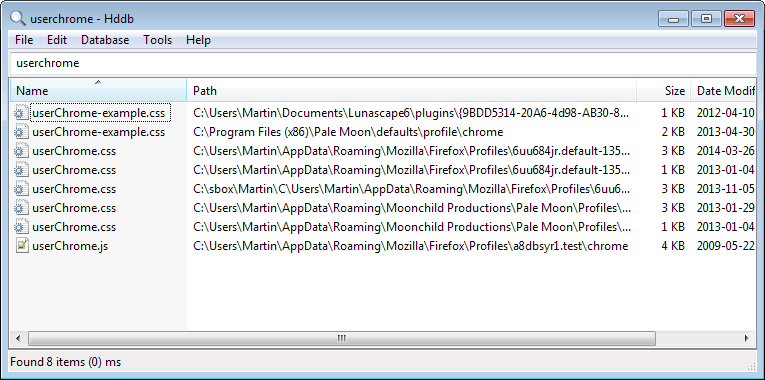 hdbb file search windows