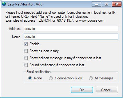 add domain hostname ip