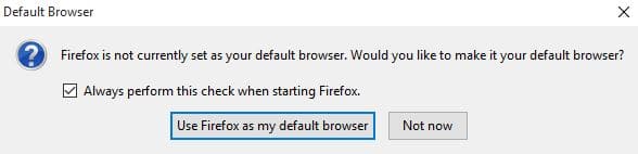 firefox default browser
