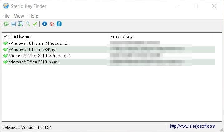Sterjo Keyfinder Screenshot