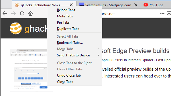 firefox bookmark tabs