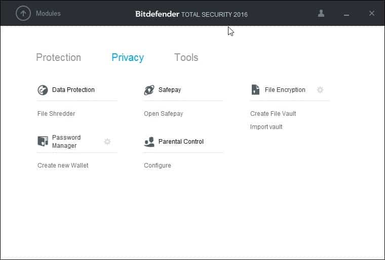 bitdefender total security 2016 privacy