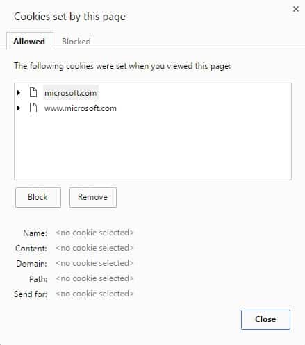 microsoft remove cookies