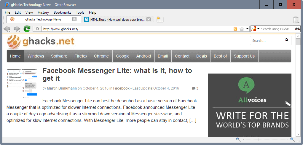 otter browser beta 11