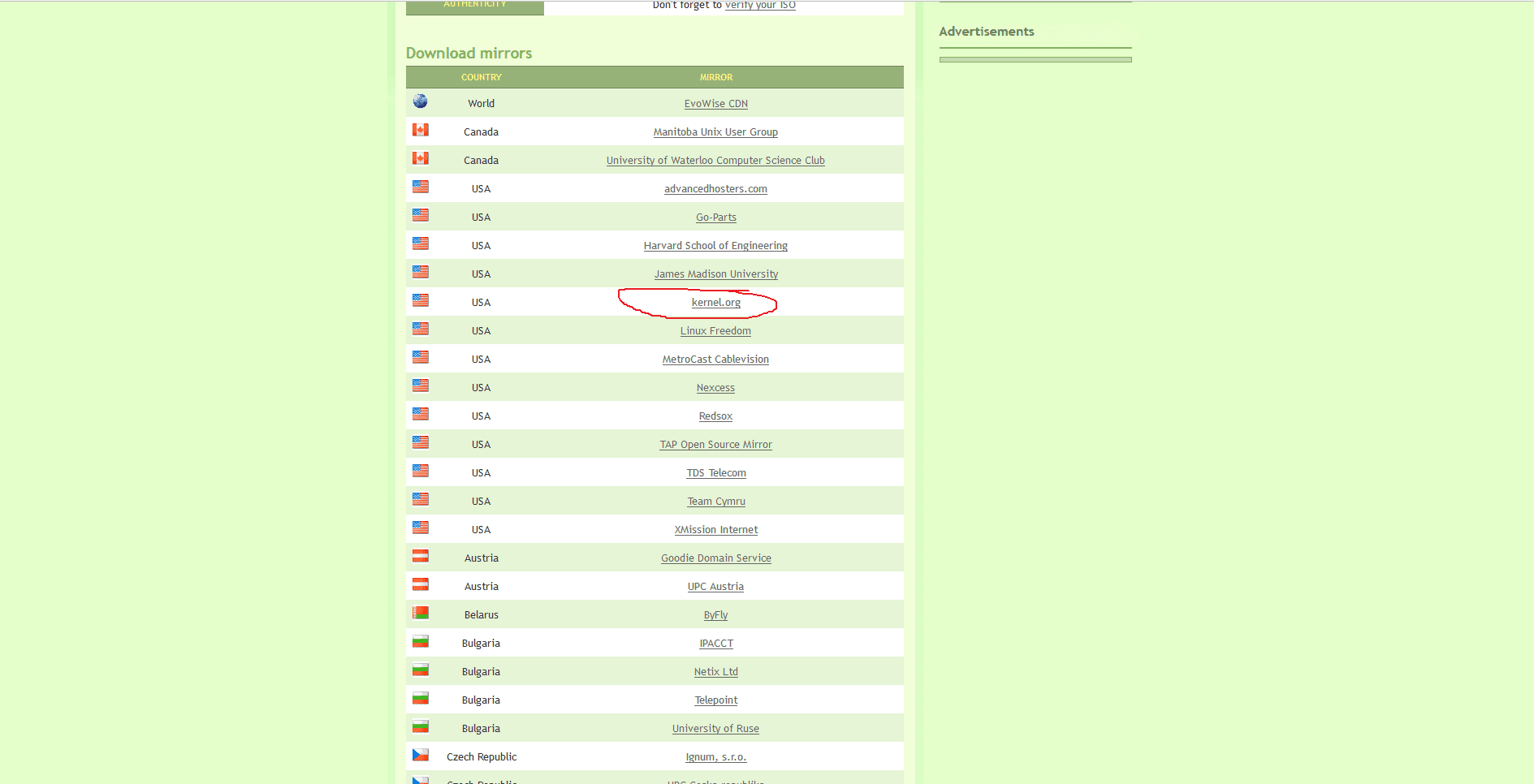 Linux Mint Download Mirrors