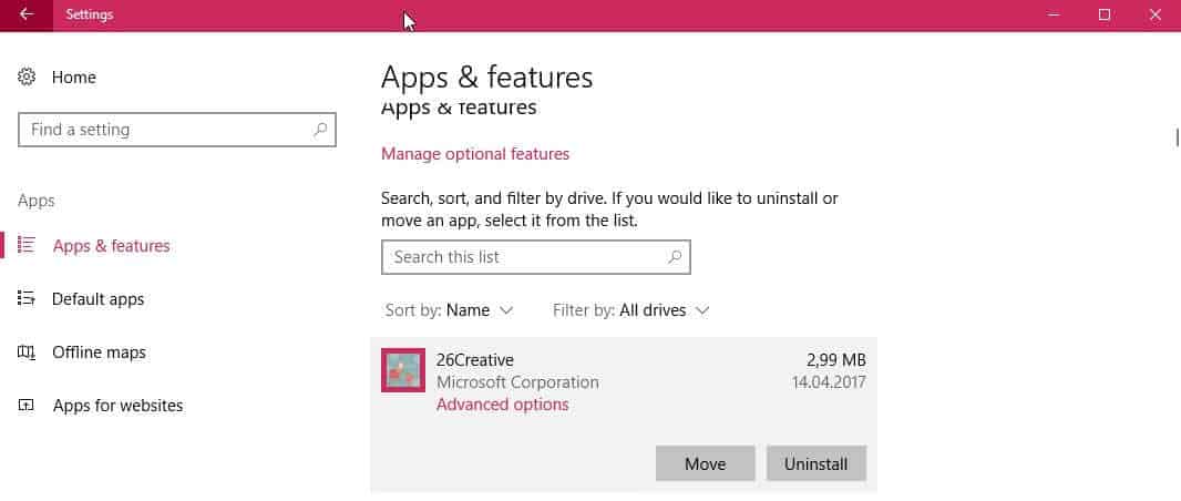 uninstall windows 10 themes
