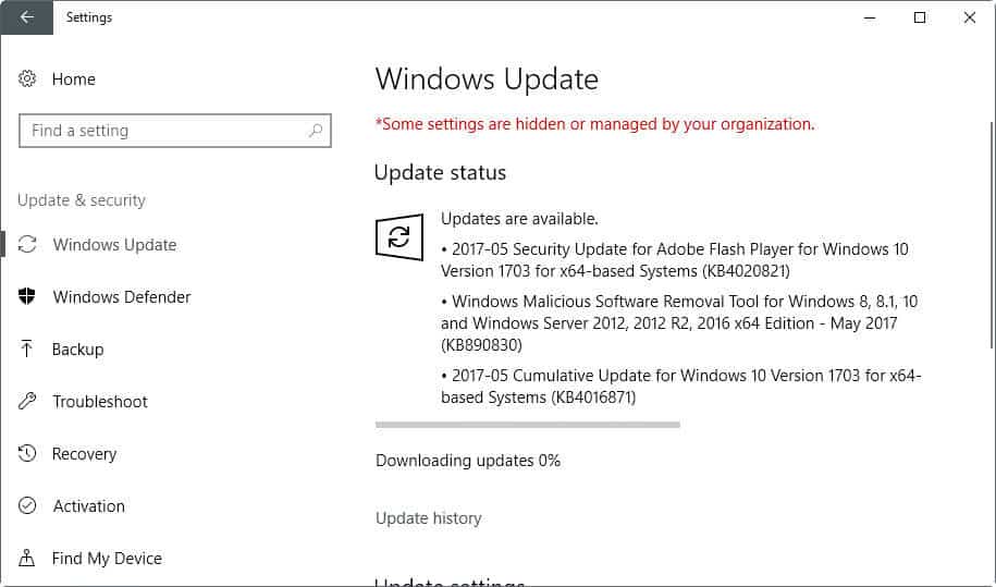 microsoft updates may 2017