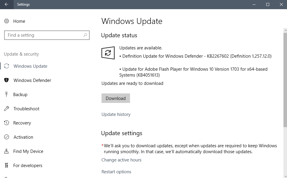 kb4051613 flash player update
