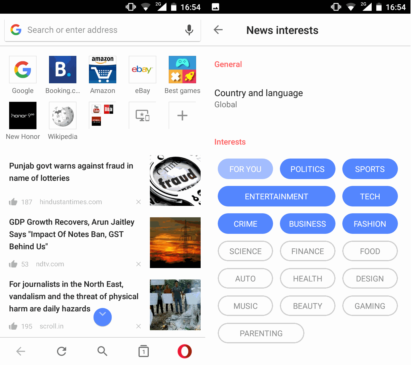 opera 44 mobile android