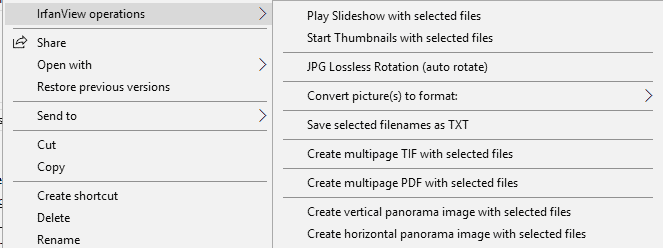 irfanview operations