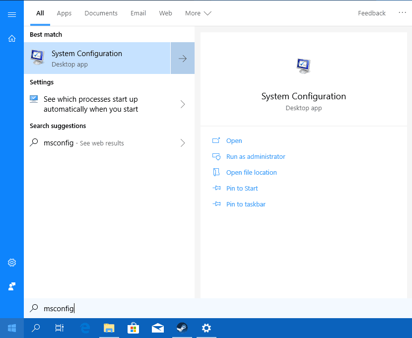 windows 10 1809 search