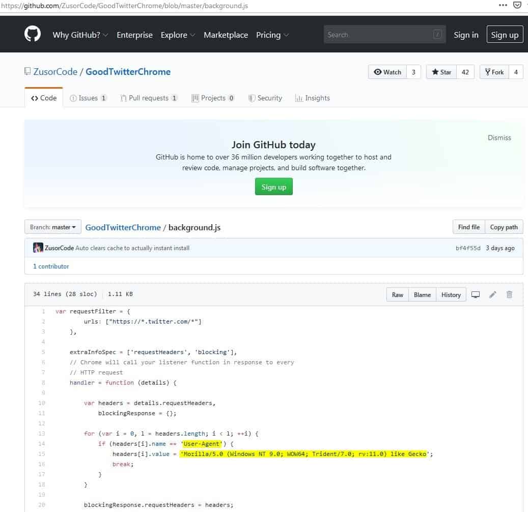 Restores Twitter's old interface with GoodTwitter