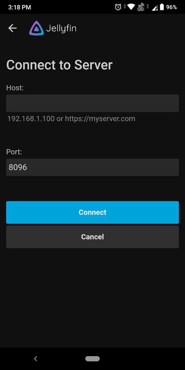 How to connect to Jellyfin server
