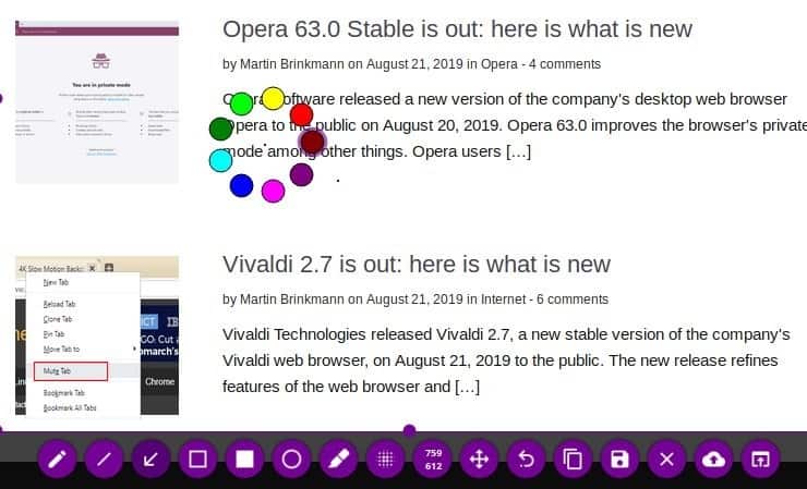 flameshot color palette
