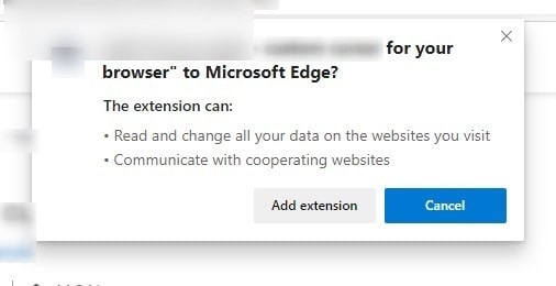 Google Chrome extension permissions