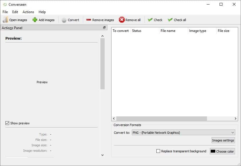 Converseen is an open source batch image processor for Windows and Linux