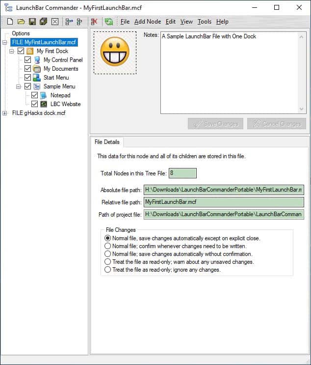 LaunchBar Commander preferences