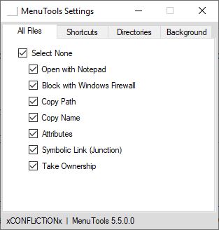 MenuTools is an open source context menu extender for Windows Explorer