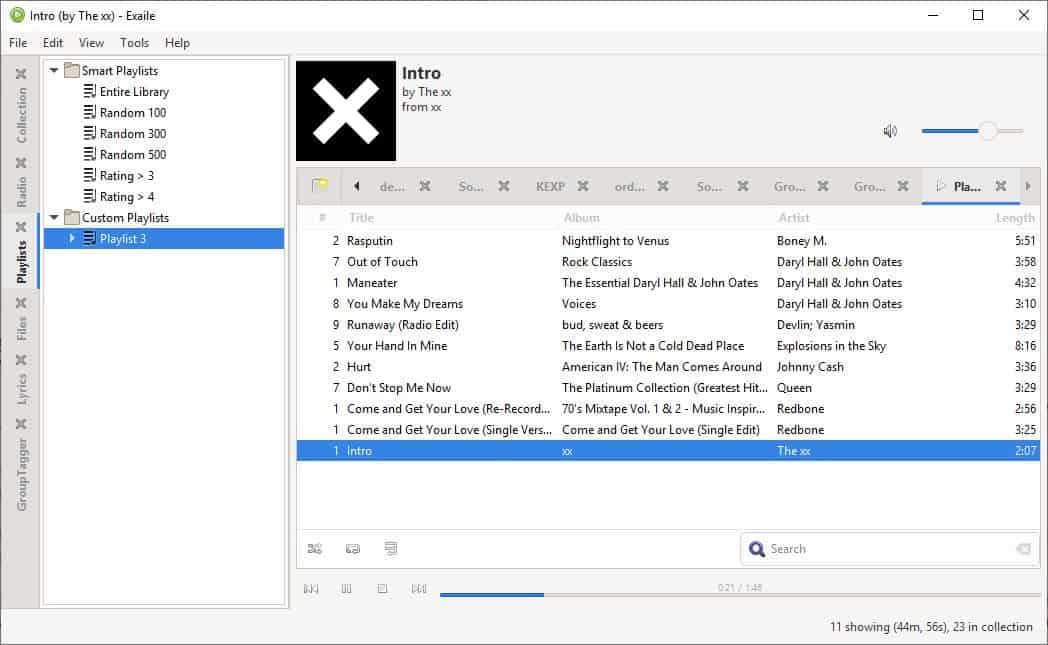 Exaile music player