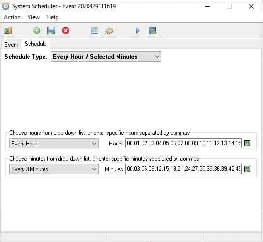 System Scheduler reminder