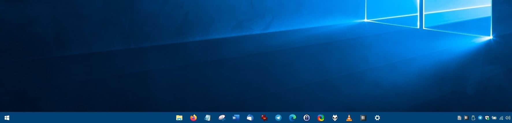 CenterTaskbar is an open source, portable program that dynamically positions icons in the center of the taskbar