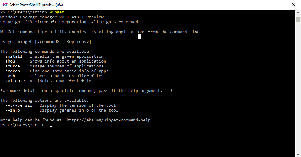 winget