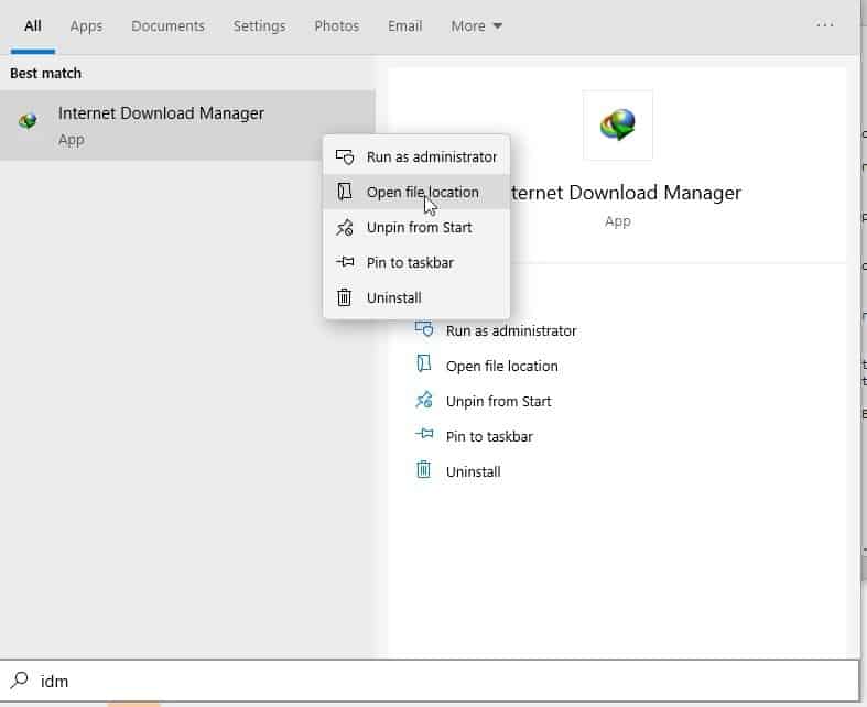 BeautySearch context menu rounded corners