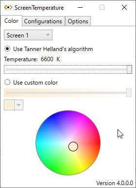 ScreenTemperature is an open source tool that can help reduce eye strain by lowering the color temperature of your monitor