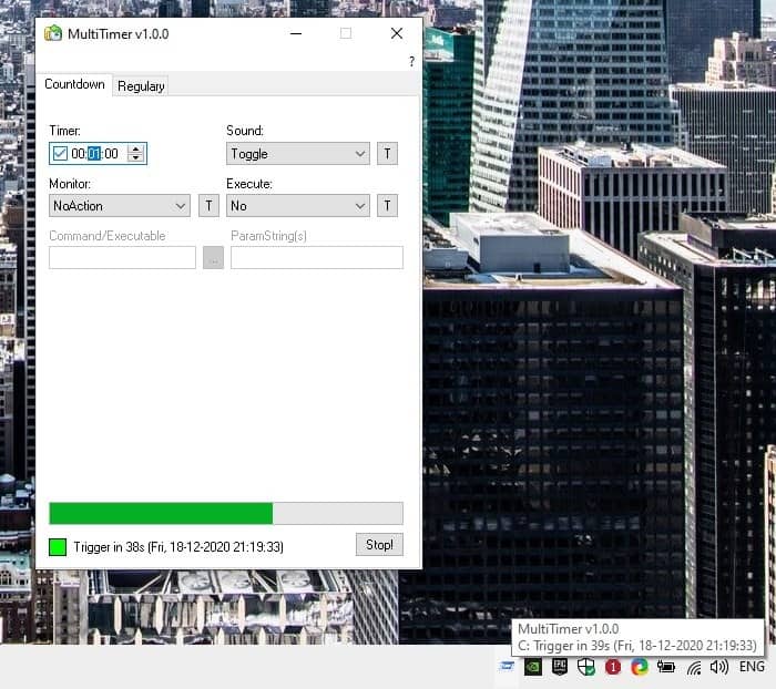 MultiTimer tray icon