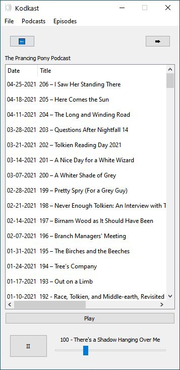 Kodkast podcast episodes list