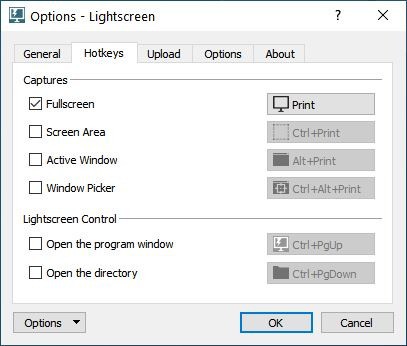 Lightscreen hotkeys