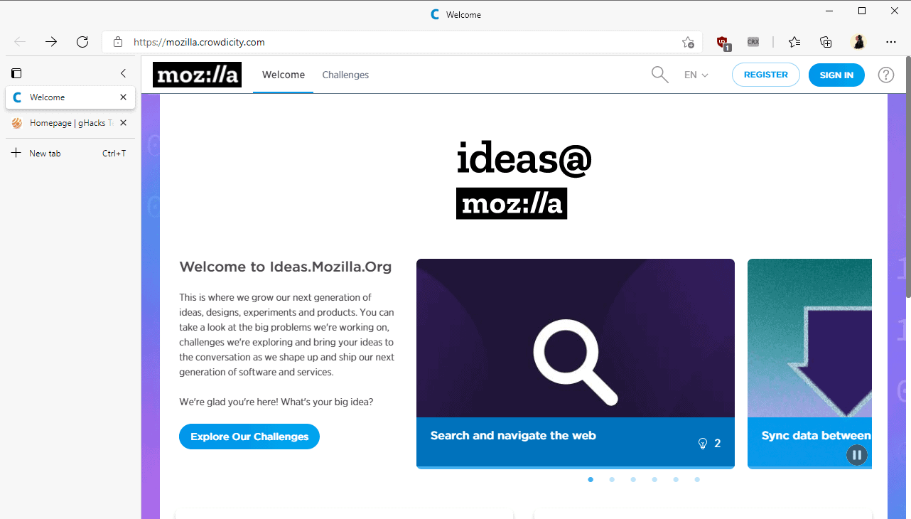 mozilla ideas