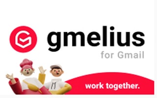 1. Logo for the Gmelius Chrome extension for Gmail