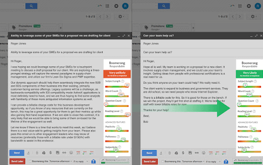 6. The Boomerang Chrome extension lets you schedule emails and draft compelling emails