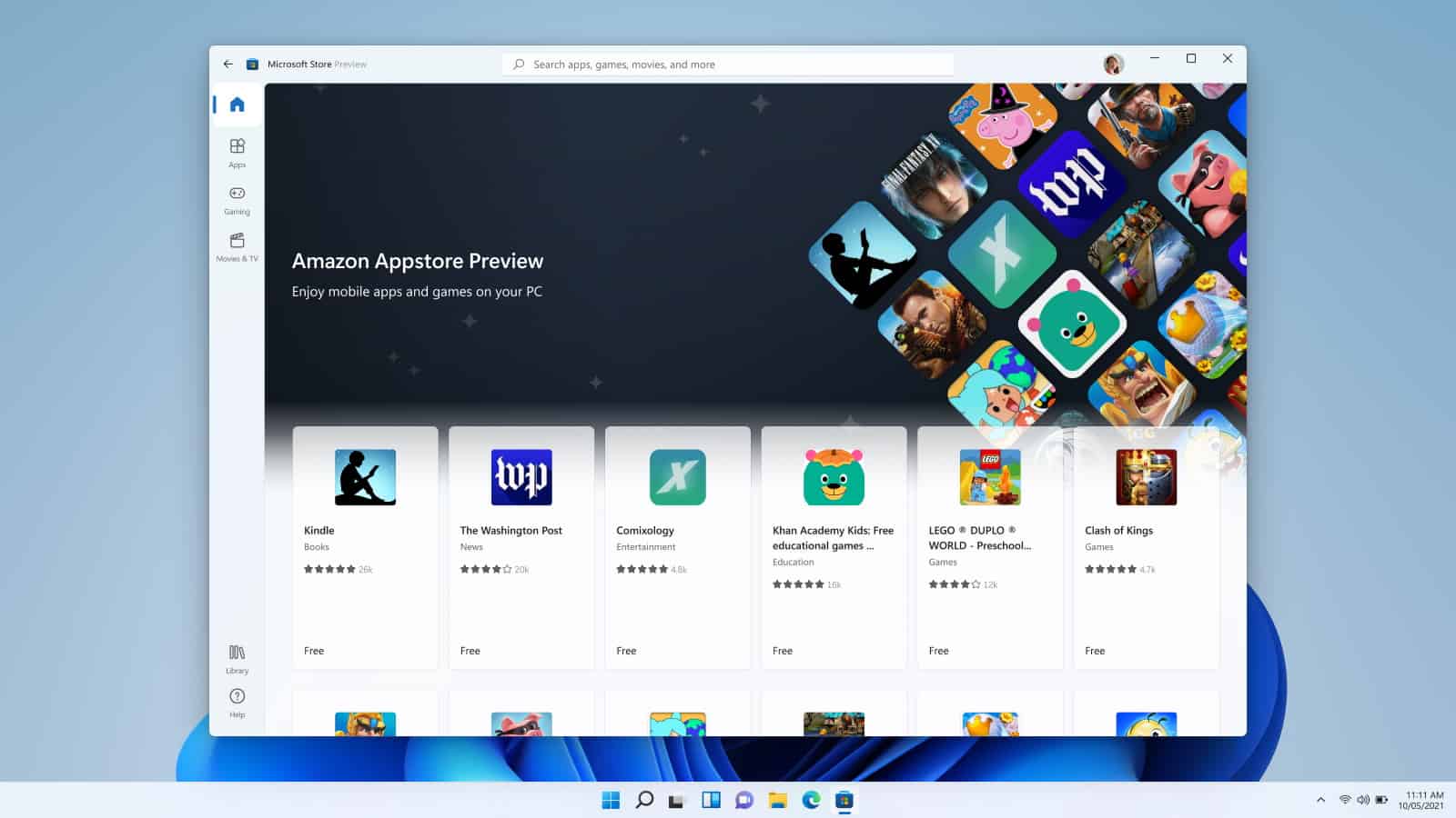 amazon appstore preview windows 11