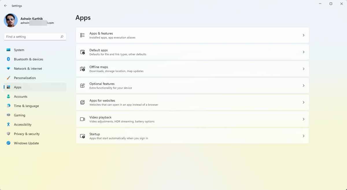 step 1 - set the default browser in Windows 11