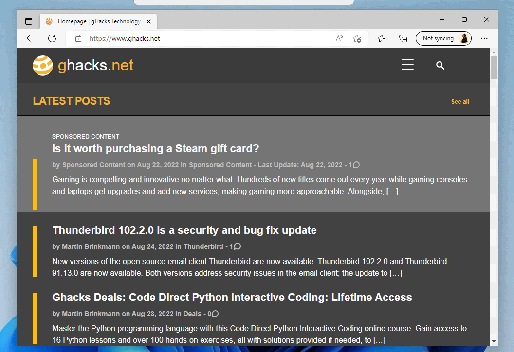 windows 11 snap assist touch